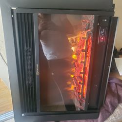 Embedded Electric Fireplace Insert Heater Glass Log Flame Brand new, never used. $330 or best offer.