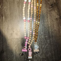 Handmade Beaded Lanyard 