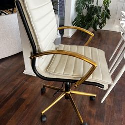 Cream Office Desk Chair 