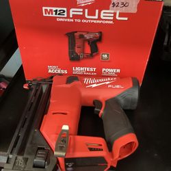 Milwaukee M12 Fuel Brushless 18Ga Brad Nailer (Tool-Only) $230