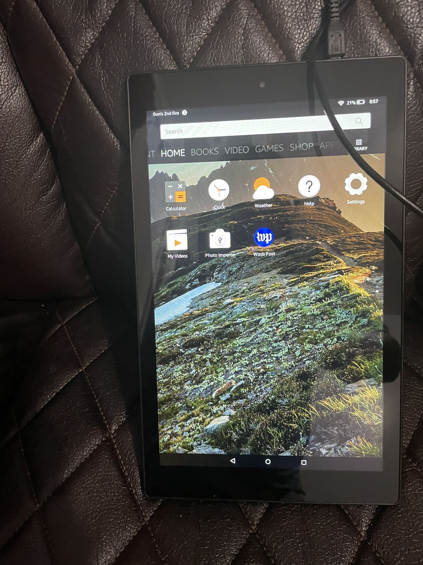 Excellent Amazon Kindle Fire 10 16gb + Case