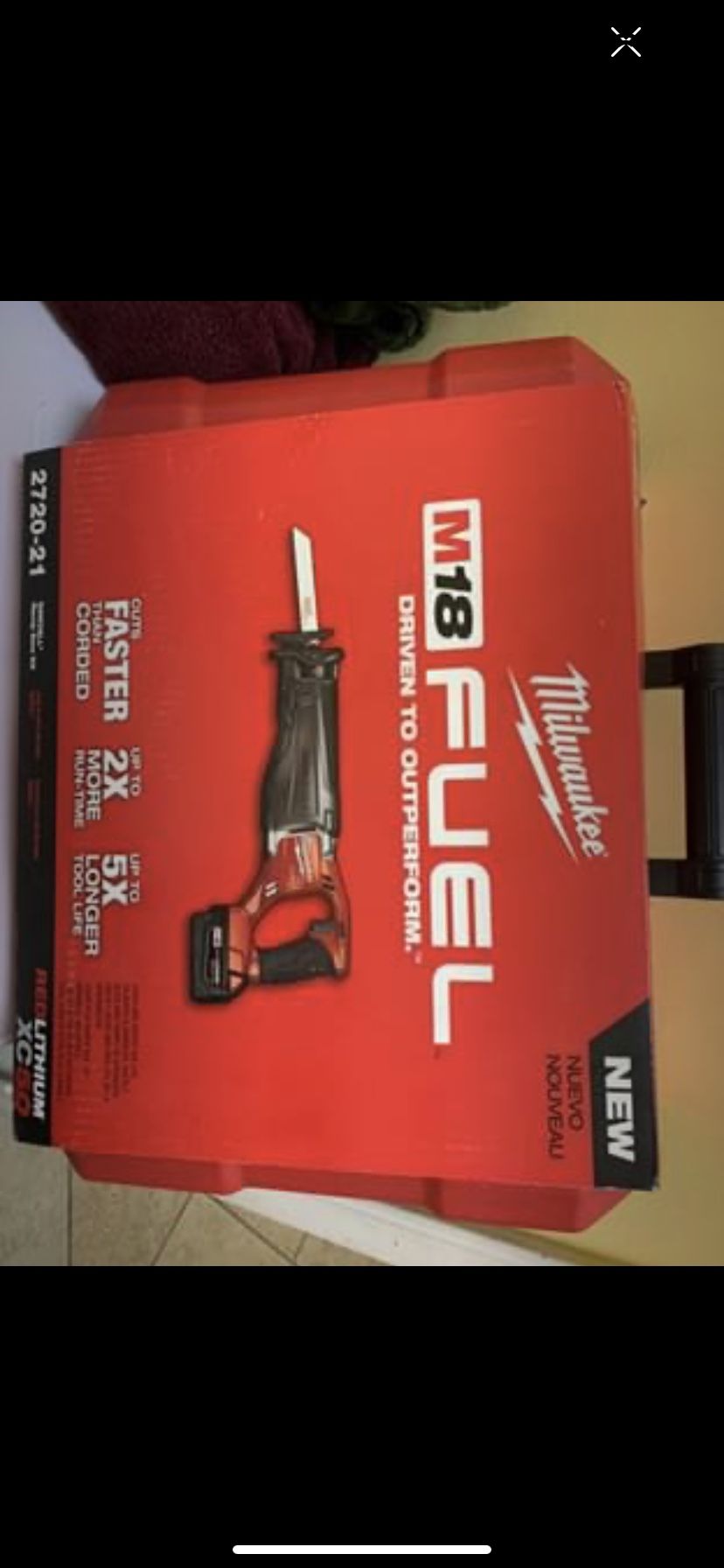 Milwaukee M18 FUEL 18-Volt Lithium-Ion Brushless Cordless SAWZALL Reciprocating Saw Kit with (1) 5.0Ah Batteries, Charger and hardCase
