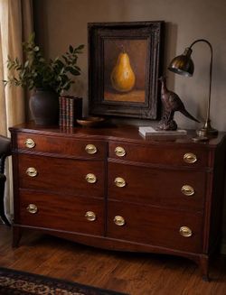 Vintage Solid Wood (Cherry) Dresser