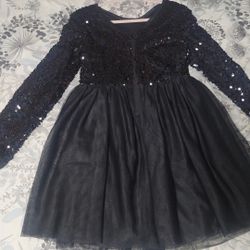 Cat & Jack Girl Sequin/Tulle Dress