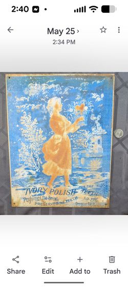 OLD IVORY POLISH SIGN!