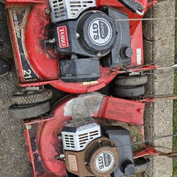 Two Mower For Sale All For One Price 185.00 Cash Only As Is No Warranty 