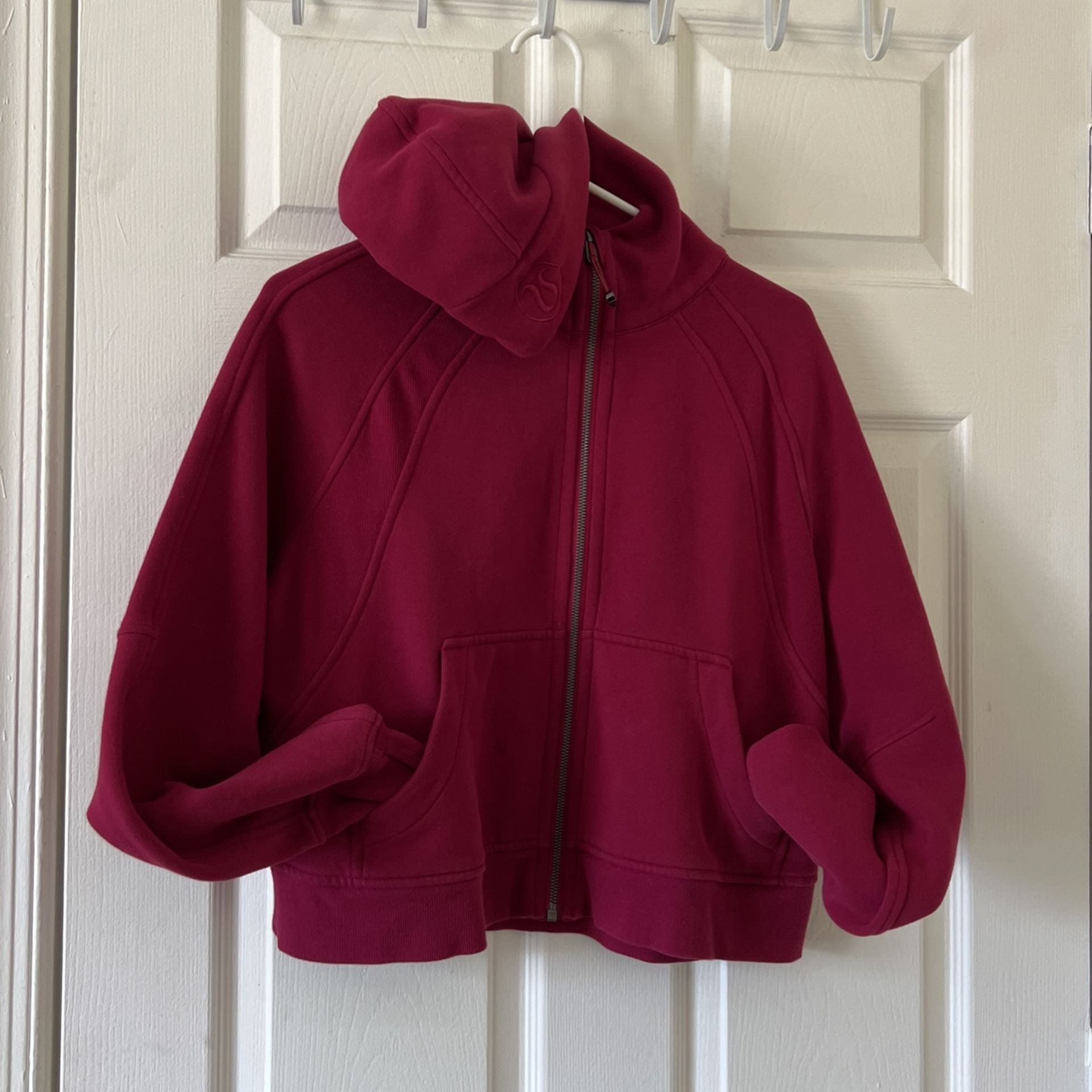 Lululemon Scuba Oversized Full Zip Hoodie Pomegranate