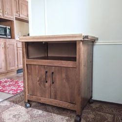 ROLLING KITCHEN STORAGE CART/ COFFEE STATION/ MICROWAVE STAND