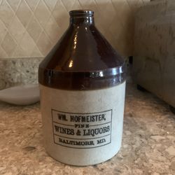 Antique Baltimore Liquor Wine Crock Jug