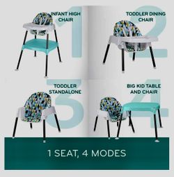 Evenflo 4-in-1 Eat & Grow Convertible High Chair for Sale in Los Angeles,  CA - OfferUp