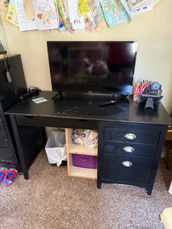 Black desk