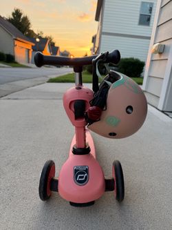 Scoot and Ride Kids Scooter with Helmet