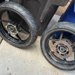 2008 Ninja 250 Wheels Set 
