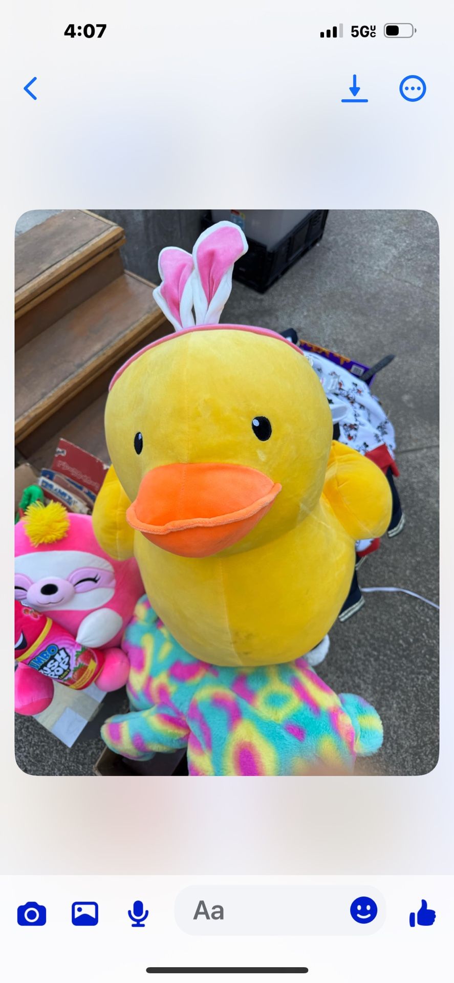 Easter Stuffed Animal large 🐣 Easter Duck