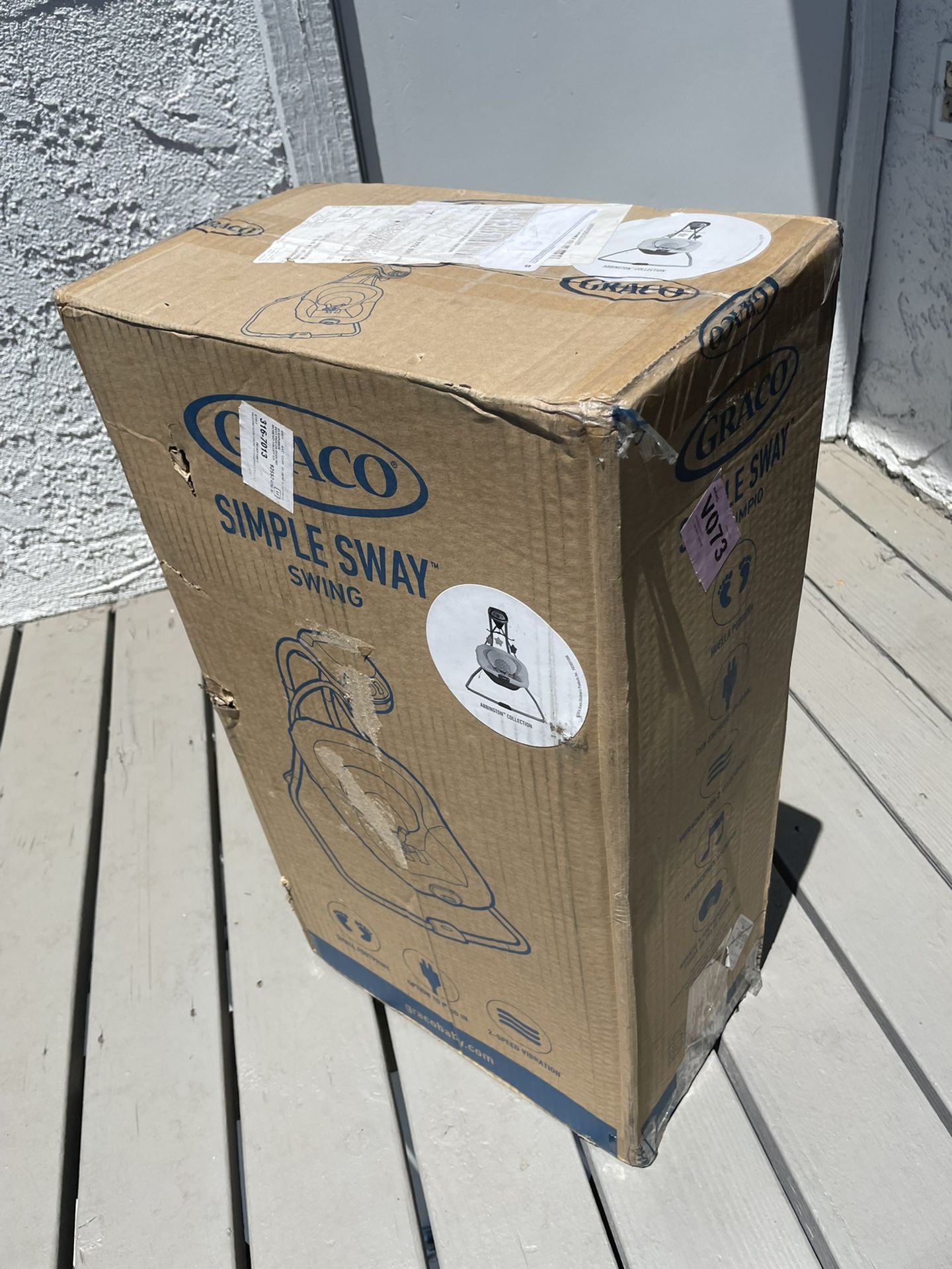 Graco Gray Simple Swing Abbington Collection