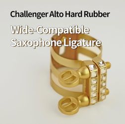 gold-plated CHALLENGER saxophone ligature