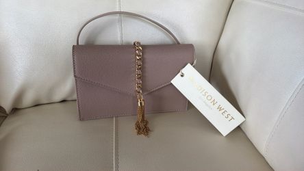 Pink dusty rose  Madison West envelope crossbody bag
