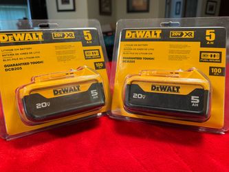 Price firm, Two Brand New Dewalt 20V 5ah batteries
