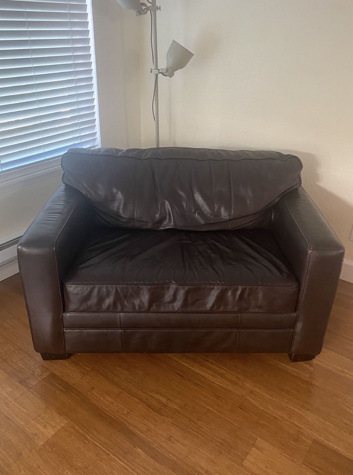 Havertys Destiny Leather Sleeper - Twin Size