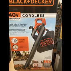 Black And Decker 40 Volt Blower With Vacuum