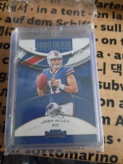 Josh Allen rc and numbered