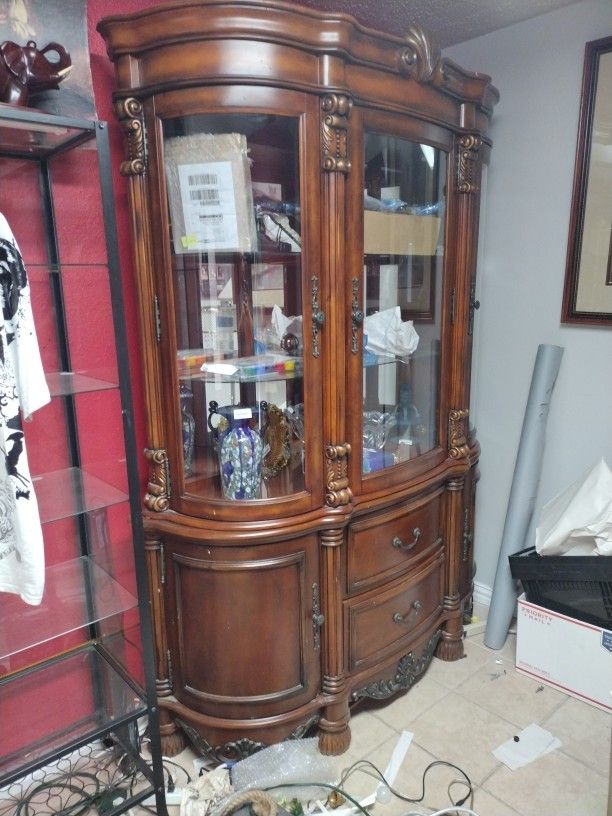 French Cabinet For Sale Good Condition Has All Glass...