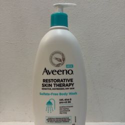Aveeno Restorative Skin Therapy Sulfate-Free Body Wash - 18 Fl Oz