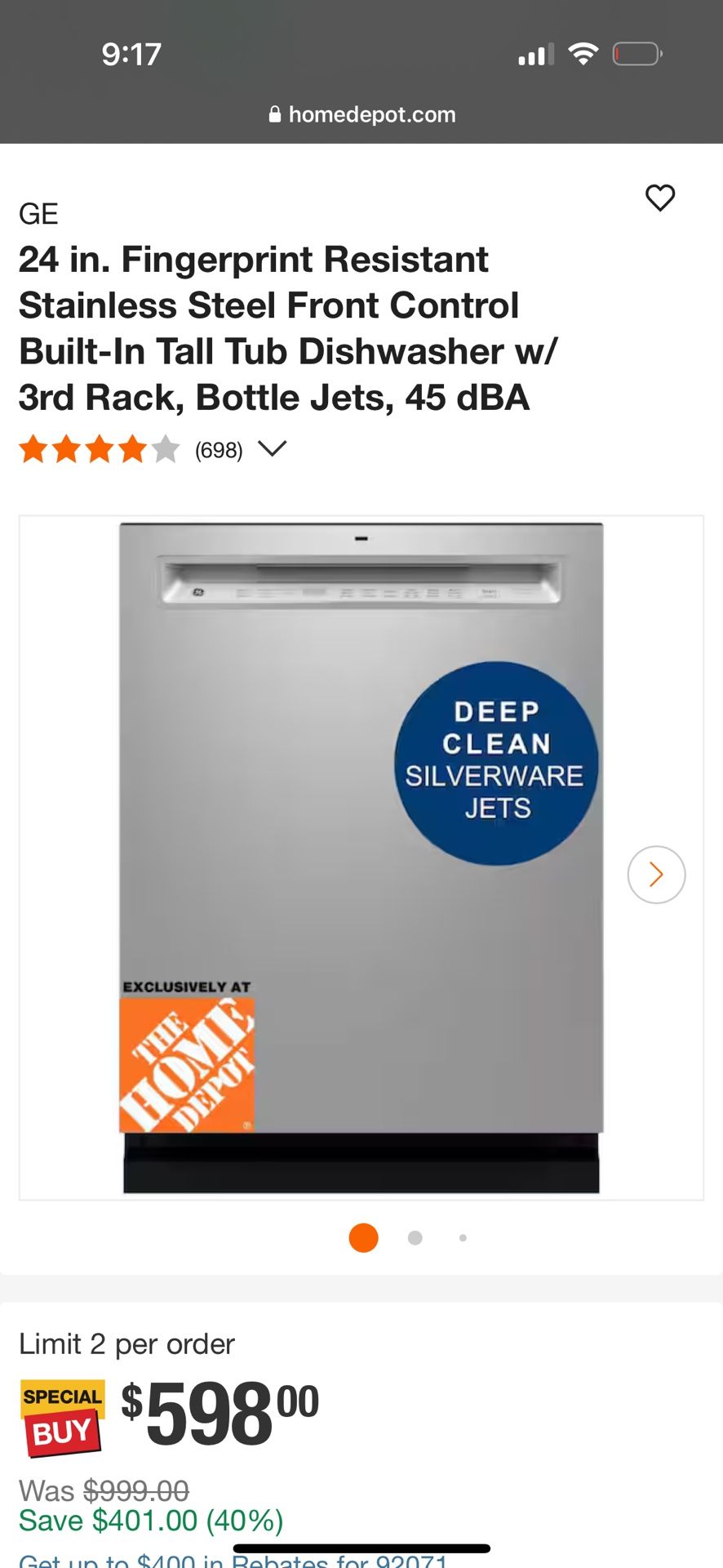 GE Dishwasher