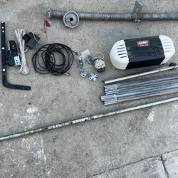 Garage Door With Hardware & Motor