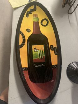 Beautiful Cabernet Wall Plaque 