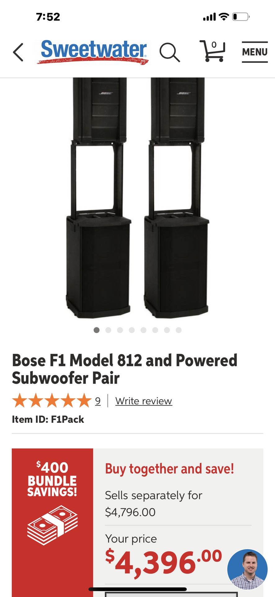 Pair Of Bose F1 Model 812