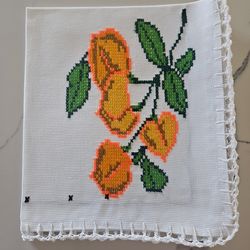 Cross Stitch Tortilla Holder cloth