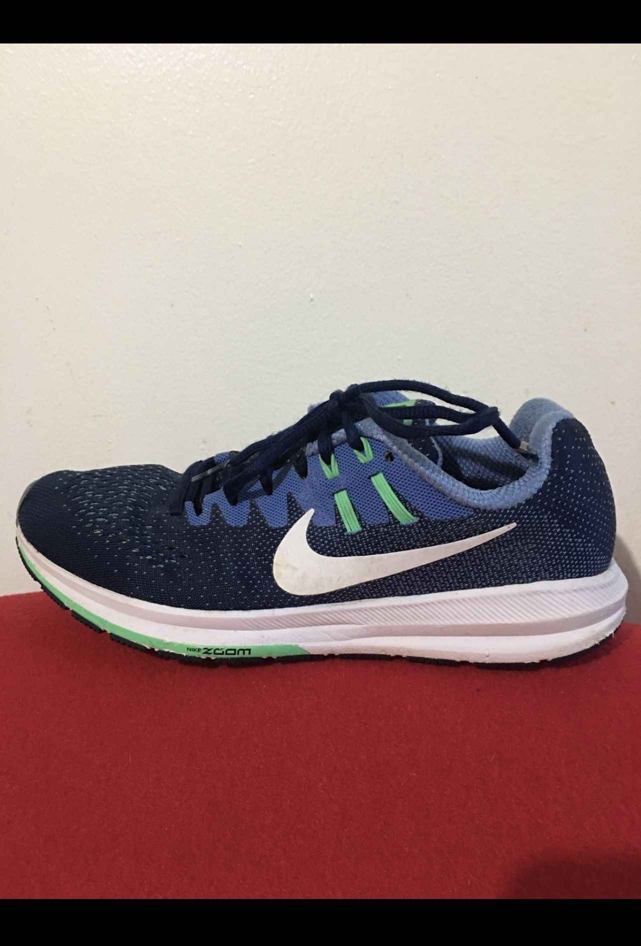 Nike Air Zoom Structure 20 - Womens Running Shoes Blue Size 8W