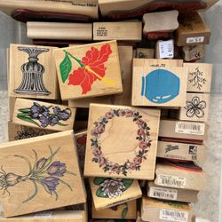TONS OF RUBBER STAMPS