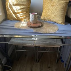 Glass Table And Chair Set