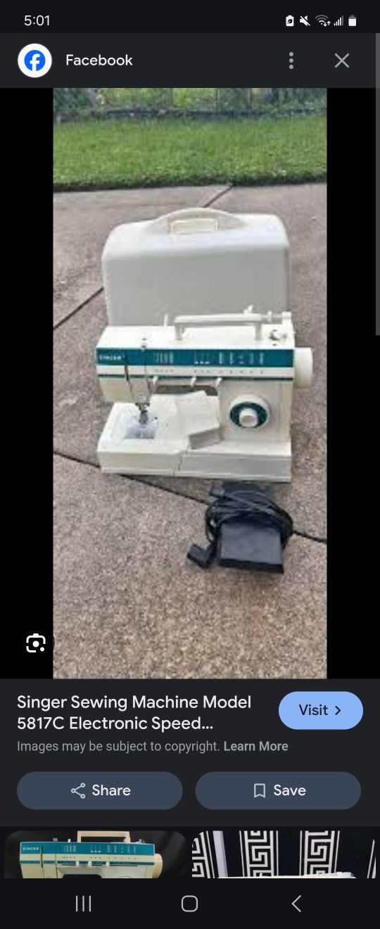Singer Sewing Machine Model 5817c