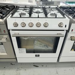 FORNO 30” Slide In Gas Range / 2 Years Warranty 