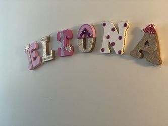 Nursery wall foam letters