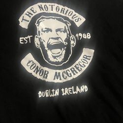 The Notorious Connor McGregor Dublin, Ireland Men's Black  T-Shirt Size XL