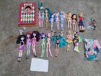Monster high, ever after high, bratz, lol omg dolls