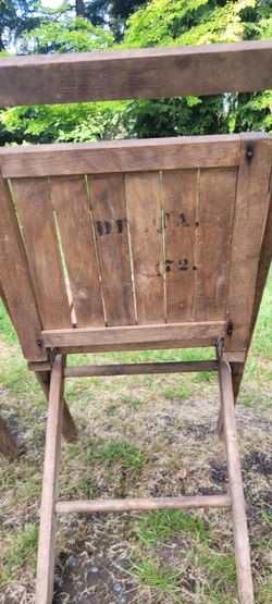 Vintage folding chairs