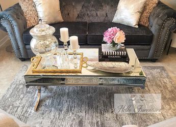 New Mirrored Sundance Coffee Table in Silver