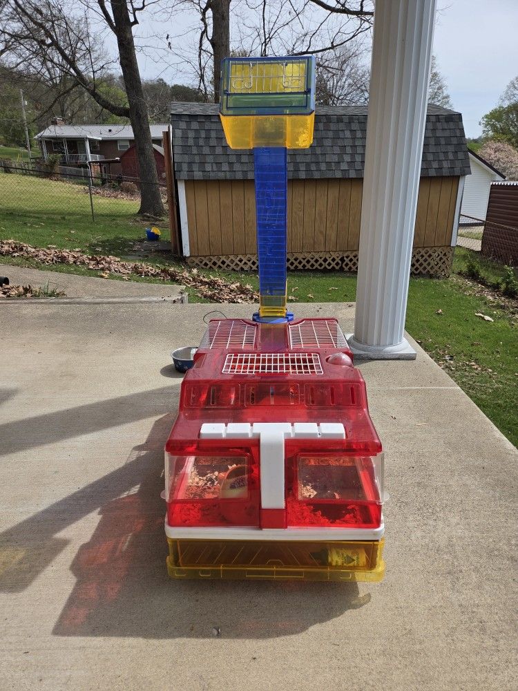 Fire Truck Hamster Cage