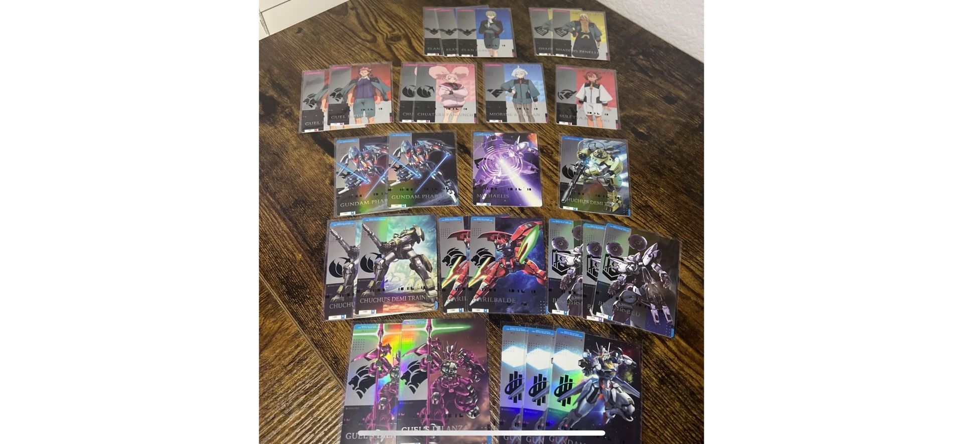 Gundam Card Collection the Witch from Mercury holo RARE Lot NEW