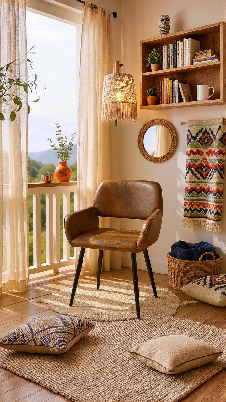 Free Shipping-2 PCS Homy Casa Mayfair Dining Chairs with Armrest – Modern Fabric & Sturdy Legs