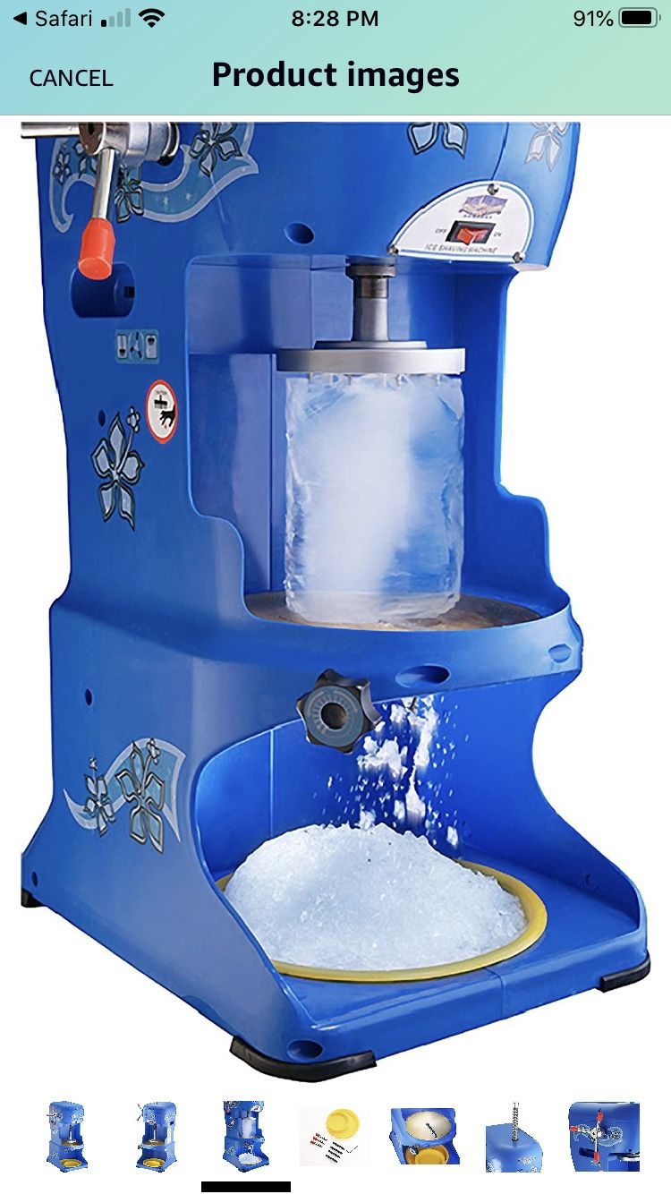 Snow cone machine