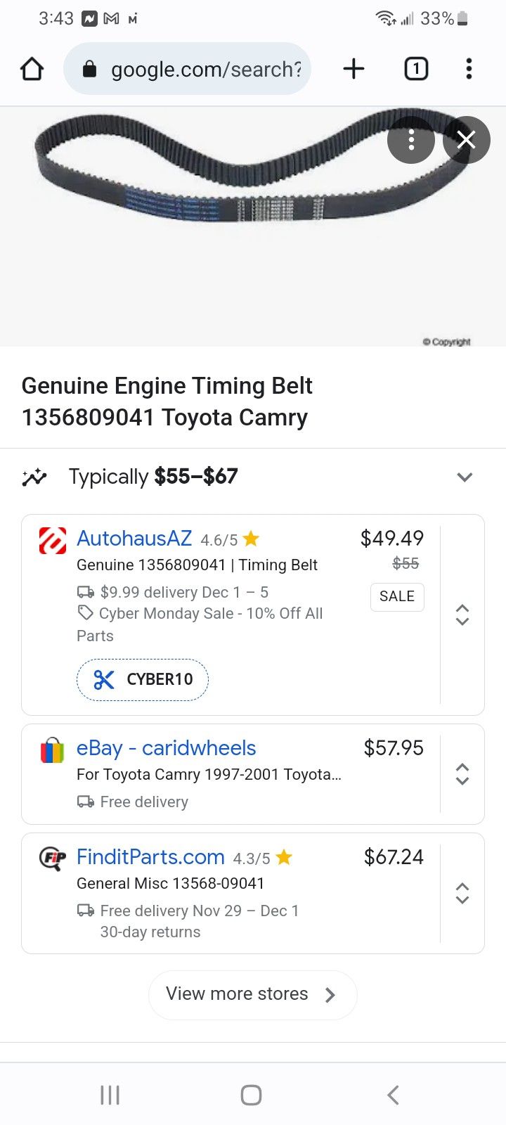 Toyota Camry Timing Belt