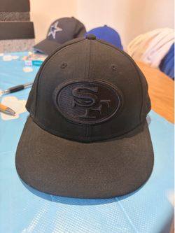 San Francisco 49ers new era 59Fifty 7 3/8 TRIPLE BLACK HAT
