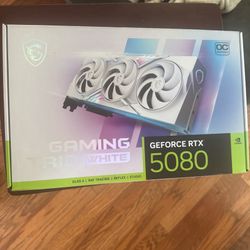 MSI 5080 graphics card with box included