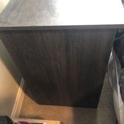 Grey oak side table